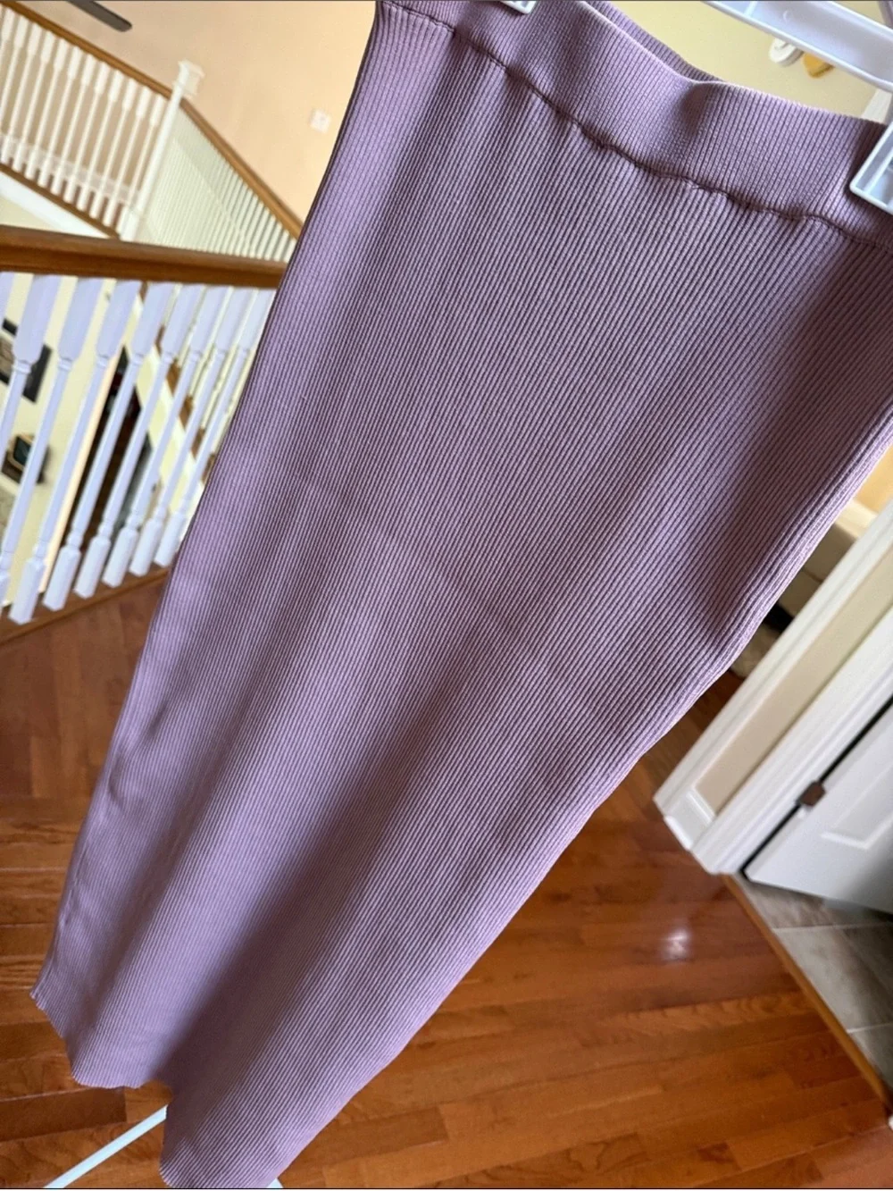 ZARA ribbed knit elastic waist skirt